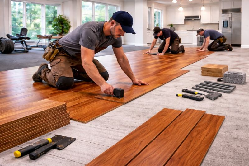 Cherry Floor Installation in Maple Valley, WA