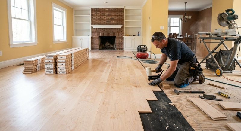 Maple Flooring Installation in Duvall, WA