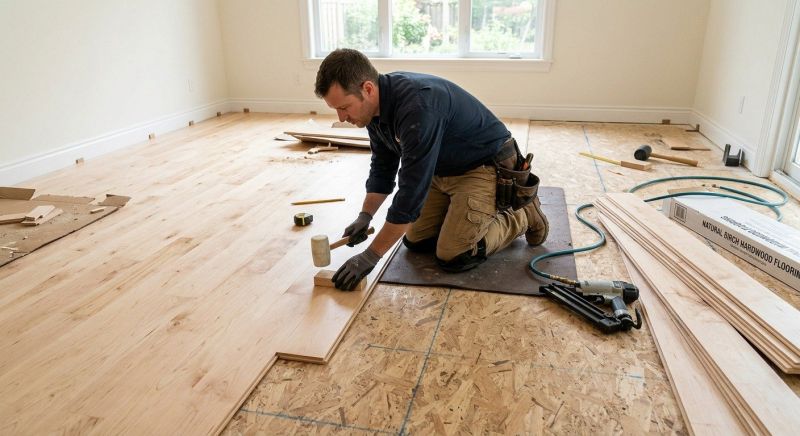 Maple Flooring Installation in Duvall, WA