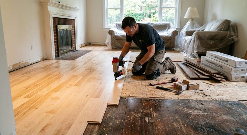 Maple Flooring Installation in Kenmore, WA