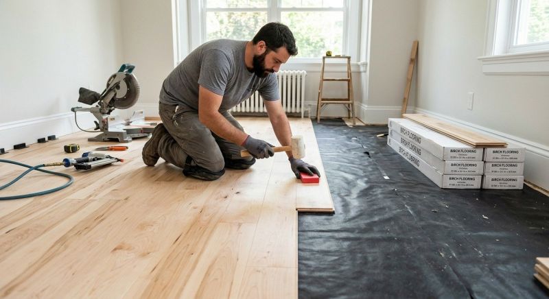 Maple Flooring Installation in Port Orchard, WA