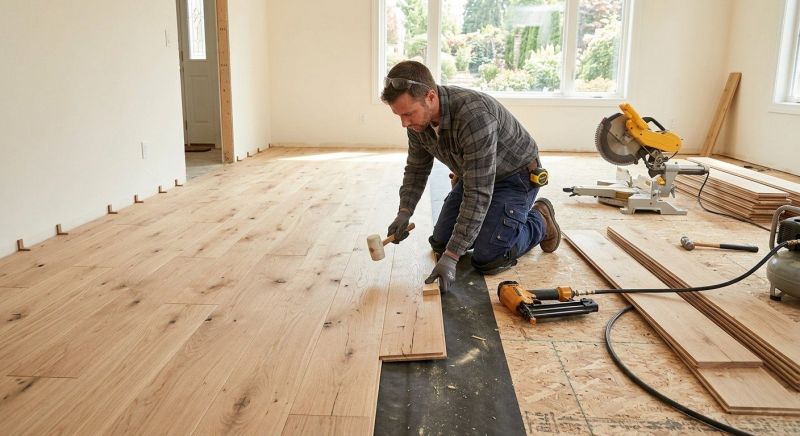 Oak Floor Installation in Edmonds, WA