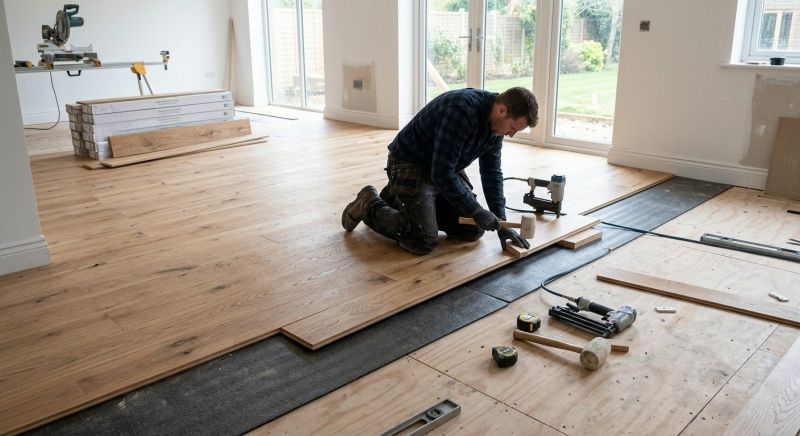 Oak Floor Installation in Kingston, WA