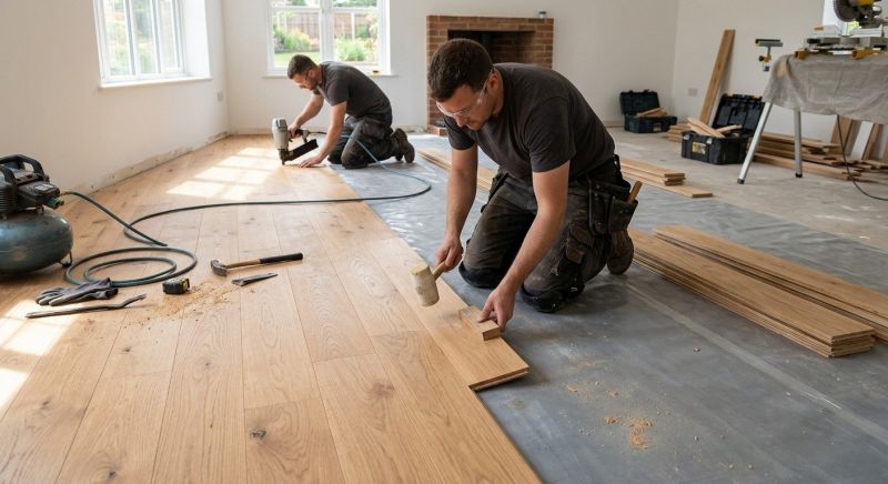 Oak Floor Installation in Olalla, WA