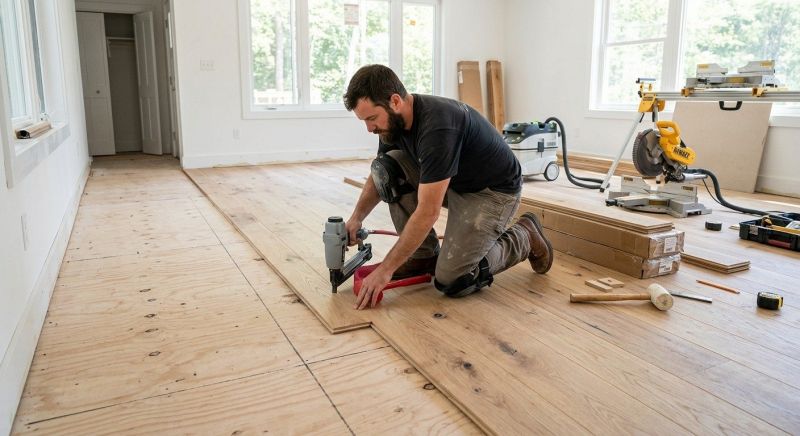 Oak Floor Installation in Woodinville, WA