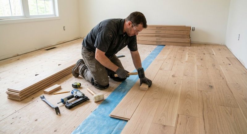 Wood Floor Replacement in Kingston, WA